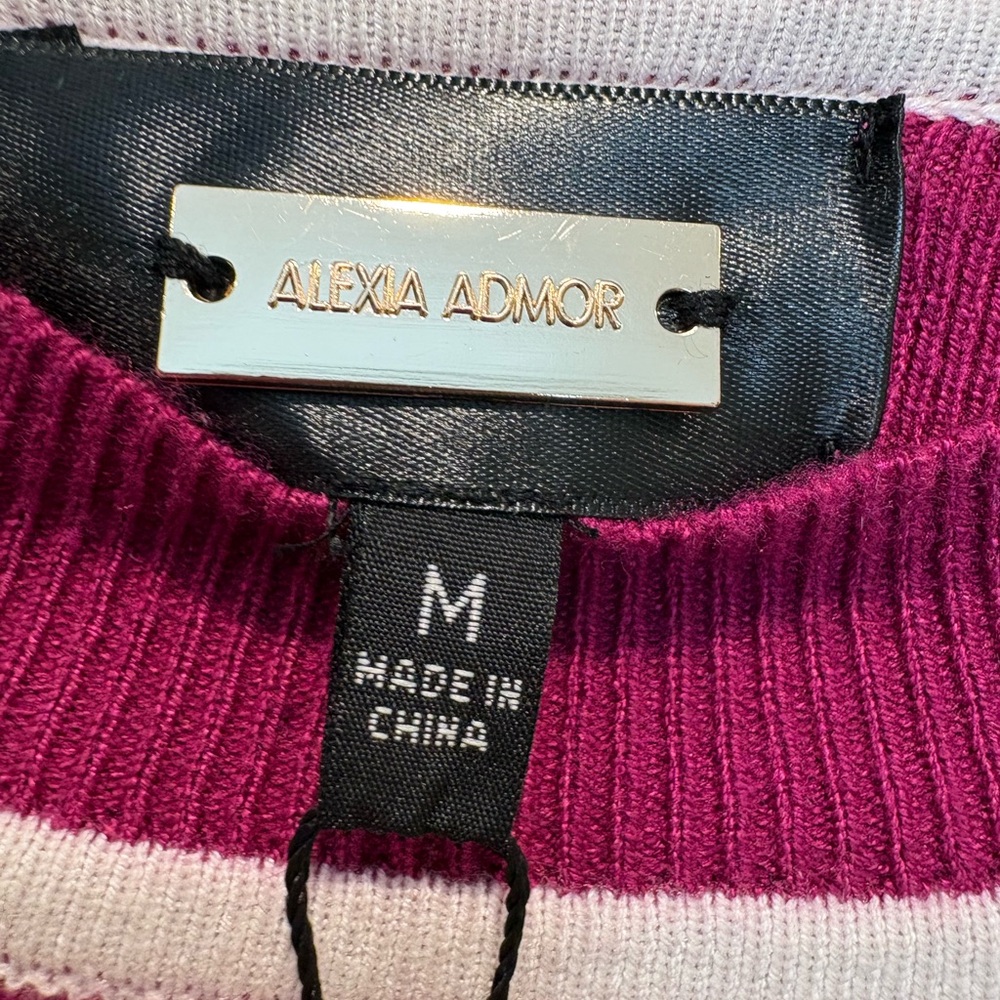 Alexia Admor Fuchsia Ribbed Pencil Dress size M NWT Read description - Picture 6 of 6